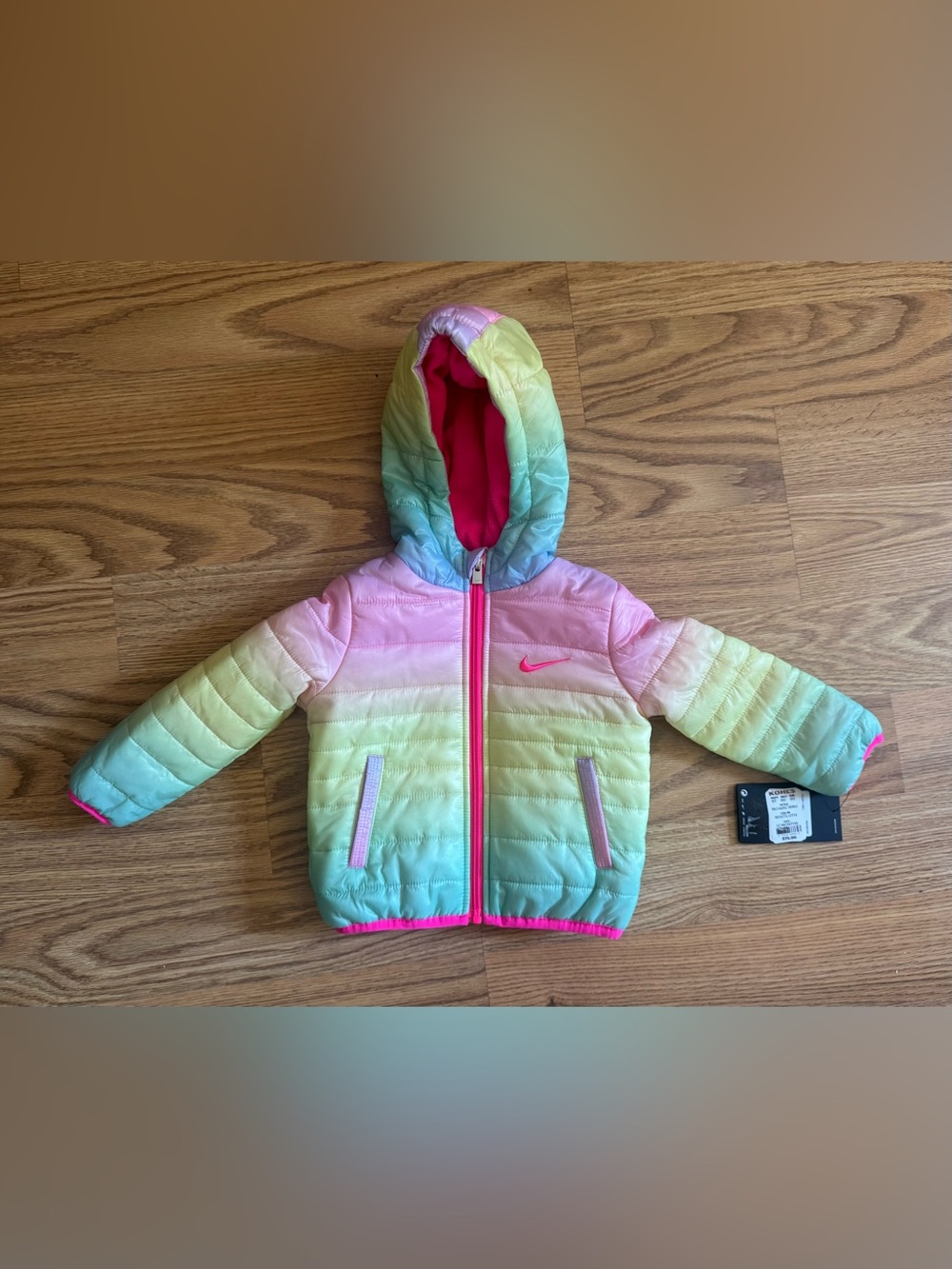 NWT! Nike Kids Ombre Hooded Puffer Jacket - 12 Month